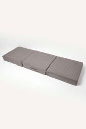 Homescapes Cotton Orthopaedic Foam 3 Seater Booster Cushion in Charcoal - thumbnail 3