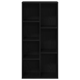 Berkfield Home Bookcase Black Oak 50x25x105 cm Engineered Wood - Size: 50 x 25 x 105 cm - thumbnail 6