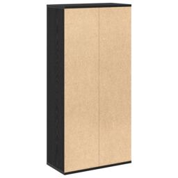 Berkfield Home Bookcase Black Oak 50x25x105 cm Engineered Wood - Size: 50 x 25 x 105 cm - thumbnail 5