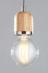 BHS Lighting Seth Pendant Ceiling Light in Metallic Silver - thumbnail 1