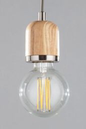 BHS Lighting Seth Pendant Ceiling Light in Metallic Silver - thumbnail 2