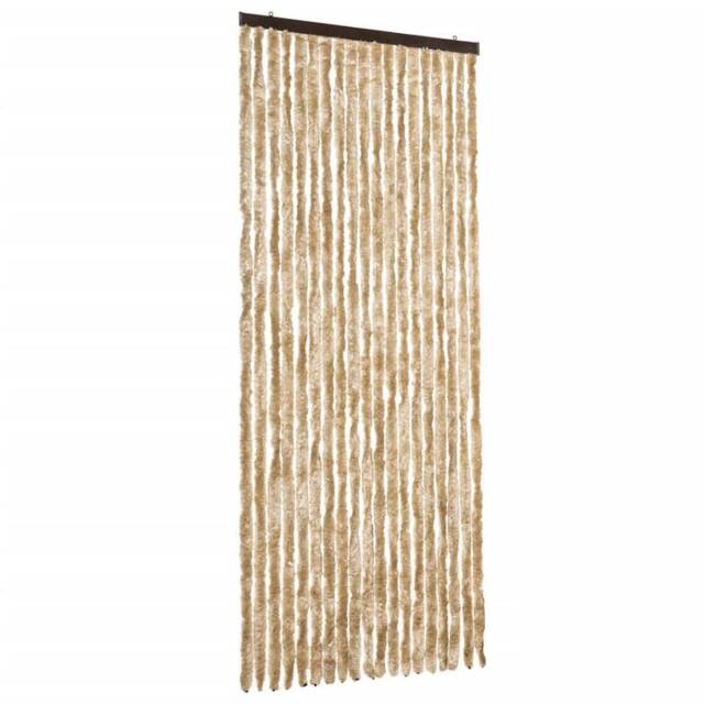 Berkfield Home Insect Curtain Beige 56x185 cm Chenille - image 1