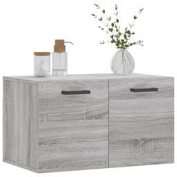 Berkfield Home Wall Cabinet Grey Sonoma 60x36.5x35 cm Engineered Wood - thumbnail 3