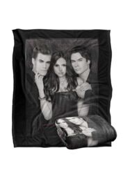 Warner Brothers Vampire Diaries That was Then Silky Touch Super Soft Throw Blanket in White - thumbnail 2