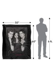 Warner Brothers Vampire Diaries That was Then Silky Touch Super Soft Throw Blanket in White - thumbnail 5