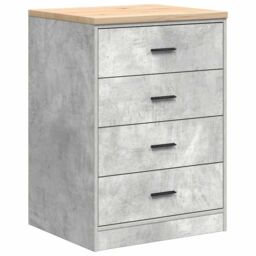 Berkfield Home Garage Cabinets 2 pcs Concrete Grey Engineered Wood - thumbnail 9
