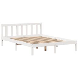 Berkfield Home Bookcase Bed without Mattress White 160x200 cm Solid Wood Pine - thumbnail 5