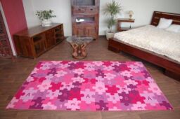RugsX Puzzle Rug in Purple - Size: 400 cm x 400 cm - thumbnail 3