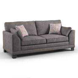 Furnishings For Less UK Hilliard Fullback Fabric Sofa Suite 3 Seater & 2 Seater Charcoal or Mist - thumbnail 2