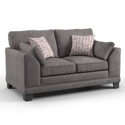 Furnishings For Less UK Hilliard Fullback Fabric Sofa Suite 3 Seater & 2 Seater Charcoal or Mist - thumbnail 4