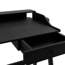 Lemon Pavilion Furniture Lark Desk - MDF/Ash Veneer - L52 x W116 x H84 cm - Black - Size: 1 Pack - thumbnail 5