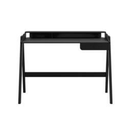 Lemon Pavilion Furniture Lark Desk - MDF/Ash Veneer - L52 x W116 x H84 cm - Black - Size: 1 Pack