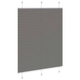 Berkfield Home Pleated Blind Anthracite 110x150 cm Fabric Width 109.4 cm Polyester in Grey - thumbnail 4