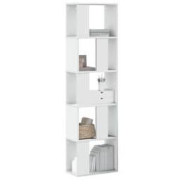 Berkfield Home Bookcase 5-Tier White 45x23.5x162.5 cm Engineered Wood - thumbnail 2