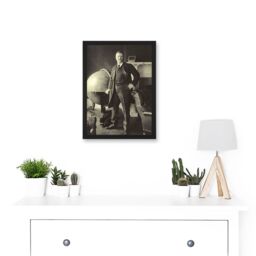 Artery8 Portrait US President Theodore Roosevelt Bull Moose A4 Artwork Framed Wall Art Print in Black - thumbnail 2