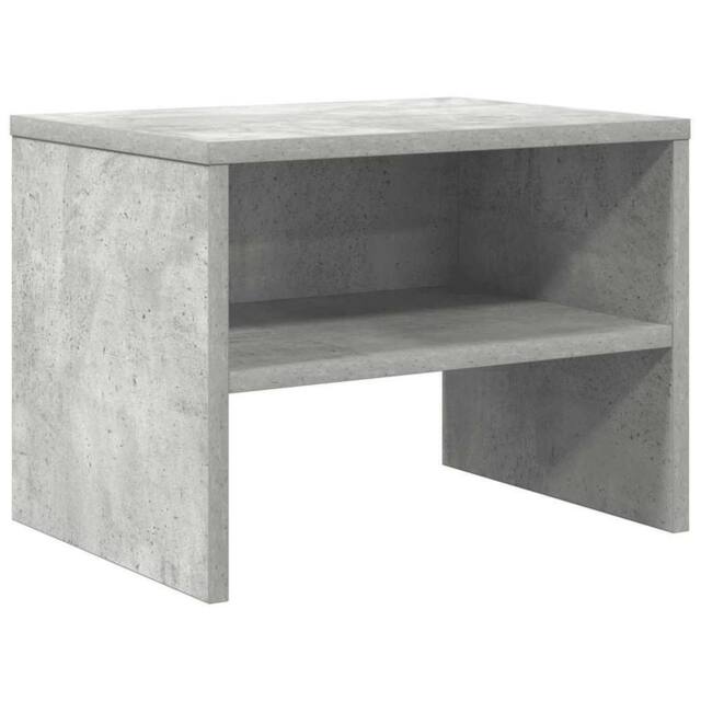 Berkfield Home Bedside Cabinet Concrete Grey 40x30x30 cm Engineered Wood - Size: 40 x 30 x 30 cm - image 1