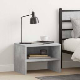 Berkfield Home Bedside Cabinet Concrete Grey 40x30x30 cm Engineered Wood - Size: 40 x 30 x 30 cm - thumbnail 2