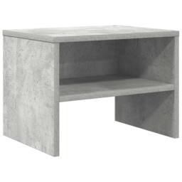Berkfield Home Bedside Cabinet Concrete Grey 40x30x30 cm Engineered Wood - Size: 40 x 30 x 30 cm - thumbnail 1