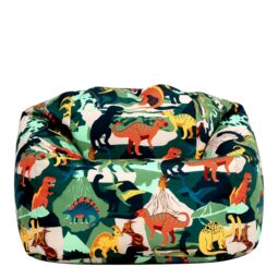 icon Kids Dinosaur Bean Bag Chair Green Childrens Bean Bags - thumbnail 7