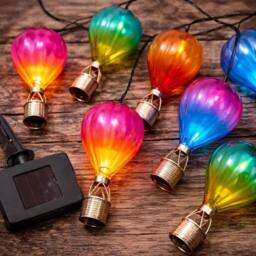 SPETLEK 2.7m Solar Hot Air Balloon LED Multicolour Hanging - thumbnail 4