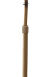 Living and Home Vintage Style Floor Lamp with Bamboo Lampshade and Marble Base - thumbnail 7