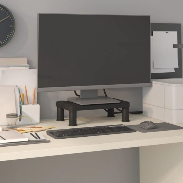 Berkfield Home Monitor Stand Black 38x24x10.5 cm - image 1