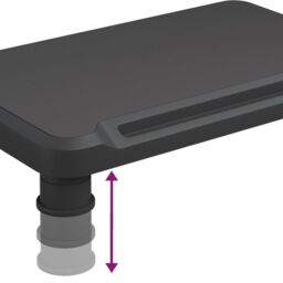 Berkfield Home Monitor Stand Black 38x24x10.5 cm - thumbnail 6