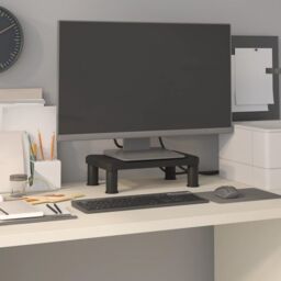 Berkfield Home Monitor Stand Black 38x24x10.5 cm - thumbnail 1