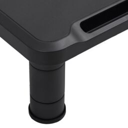 Berkfield Home Monitor Stand Black 38x24x10.5 cm - thumbnail 5