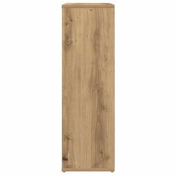 Berkfield Home Book Cabinet Artisan Oak 50x25x80 cm Engineered Wood in Brown - Size: 50 x 25 x 80 cm - thumbnail 6