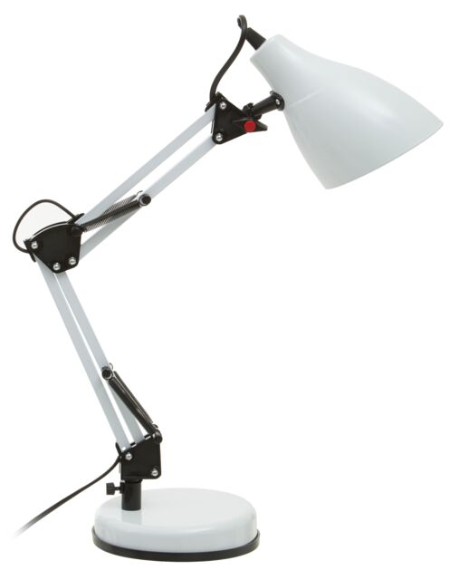 Orsina Black Desk Lamp, Adjustable Arm & Head With Sleek Metal Frame, Matte Finish Offers Clean in White - image 1