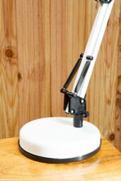 Orsina Black Desk Lamp, Adjustable Arm & Head With Sleek Metal Frame, Matte Finish Offers Clean in White - thumbnail 4