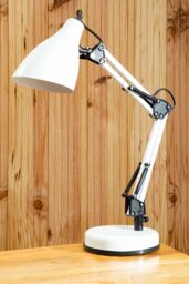 Orsina Black Desk Lamp, Adjustable Arm & Head With Sleek Metal Frame, Matte Finish Offers Clean in White - thumbnail 2