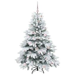 Berkfield Home Beautiful Artificial Christmas Tree with 150 LEDs Green 150 cm PE - thumbnail 1