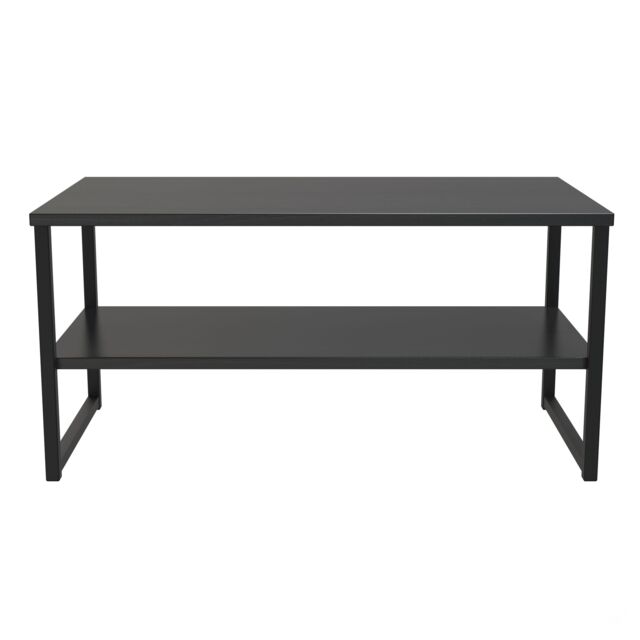 Ready Assembled 2 U Tamworth XXL Coffee Table 1000x500 (Ready Assembled) in Black - image 1