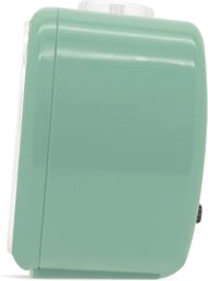 Acctim Camille Analogue Alarm Clock Quartz Luminous Hands Chrome Bezel in Pale Green - thumbnail 5