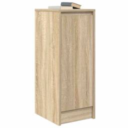 Berkfield Home Sideboard Sonoma Oak 29.5x34x76 cm Engineered Wood in Tan - thumbnail 4
