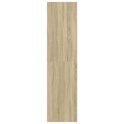 Berkfield Home Wardrobe Sonoma Oak 100x50x200 cm Engineered Wood in Light Oak - Size: 100 x 50 x 200 cm - thumbnail 5