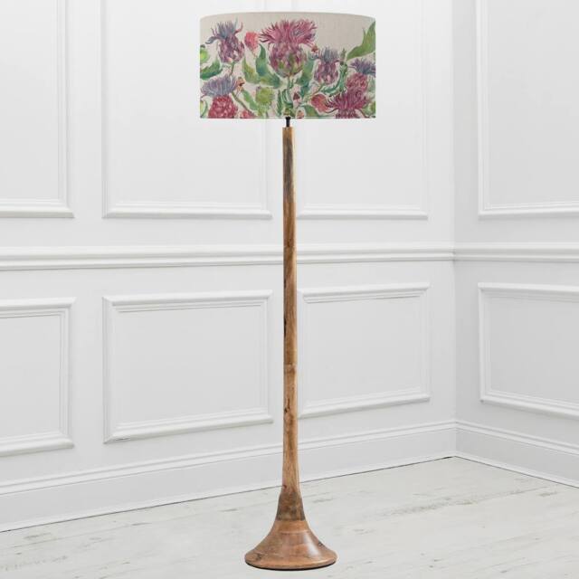 Voyage Maison Kinross Floor Lamp With Fairytale Bristle Eva Lampshade in Brown - image 1