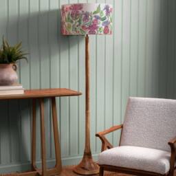 Voyage Maison Kinross Floor Lamp With Fairytale Bristle Eva Lampshade in Brown - thumbnail 2