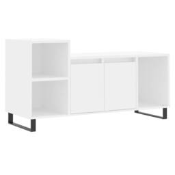 Berkfield Home TV Cabinet White 100x35x55 cm Engineered Wood - Size: 100 x 35 x 55 cm - thumbnail 3