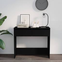 Berkfield Home Decorative Console Table Black 89x41x76.5 cm Steel