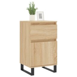Berkfield Home Sideboard Sonoma Oak 40x35x70 cm Engineered Wood in Brown - Size: 40 x 35 x 70 cm - thumbnail 3