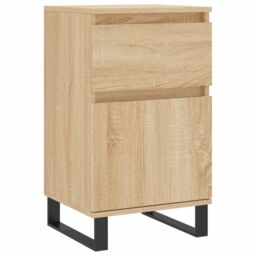Berkfield Home Sideboard Sonoma Oak 40x35x70 cm Engineered Wood in Brown - Size: 40 x 35 x 70 cm - thumbnail 2