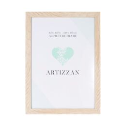 Happy Homewares Modern & Chic Oak Veneer Wood Effect A4 Certificate Frame for Wall or Table in Brown - thumbnail 1