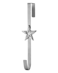 Dibor Silver Star Over Door Christmas Decoration Wreath Hanger Hook - thumbnail 2