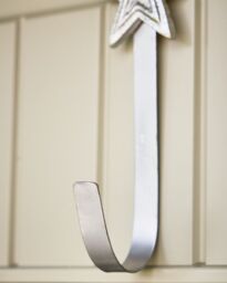 Dibor Silver Star Over Door Christmas Decoration Wreath Hanger Hook - thumbnail 4
