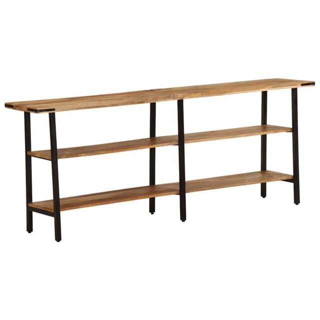 Berkfield Home Console Table 180x35x70 cm Solid Wood Mango in Brown - Size: 180 x 35 x 70 cm - image 1