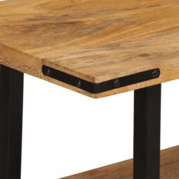 Berkfield Home Console Table 180x35x70 cm Solid Wood Mango in Brown - Size: 180 x 35 x 70 cm - thumbnail 5