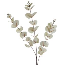 Leaf 80cm Artificial White Eucalyptus Foliage Stem